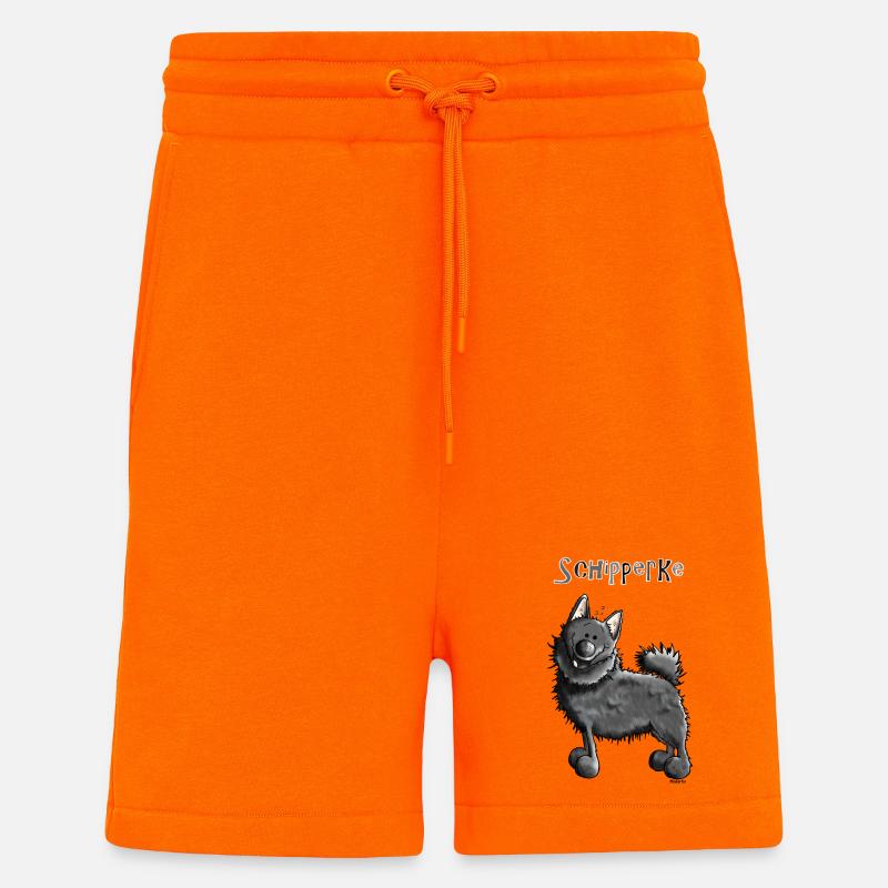 Witziger Schipperke - Hund - Shorts - made by SPREAD - SUNSET ORANGE