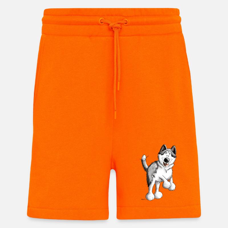 Fröhlicher Husky - Shorts - made by SPREAD - SUNSET ORANGE