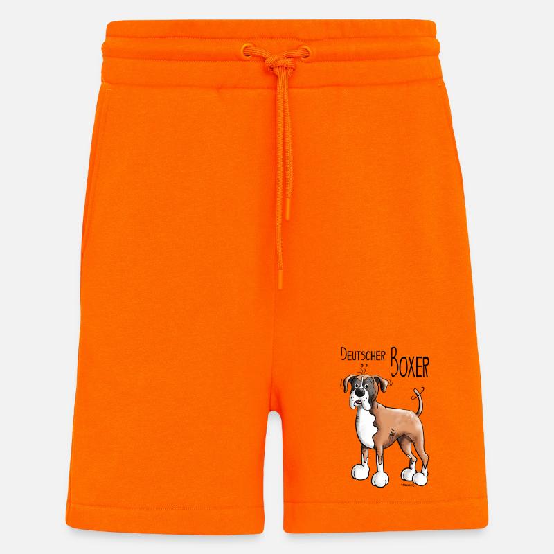 Deutscher Boxer - Shorts - made by SPREAD - SUNSET ORANGE