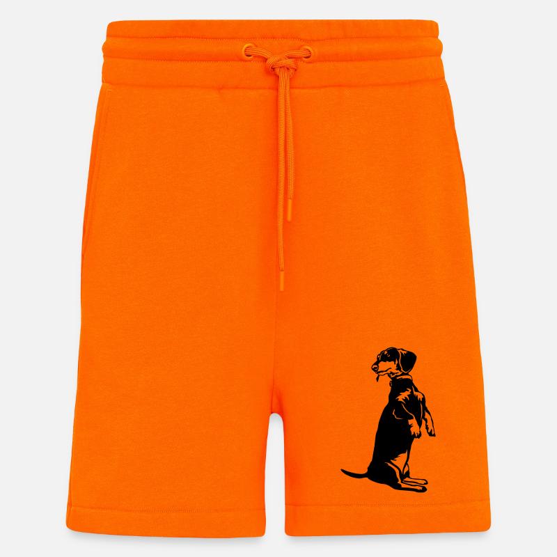 Teckel - Short bio décontracté fabriqué en UE - SUNSET ORANGE