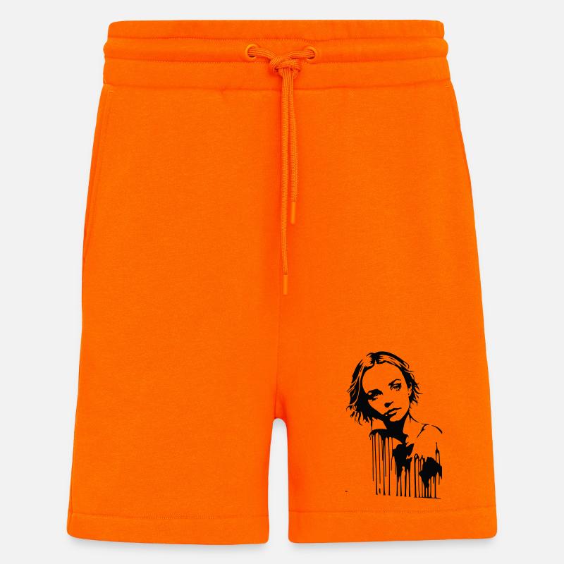 Juliette - Short bio décontracté fabriqué en UE - SUNSET ORANGE
