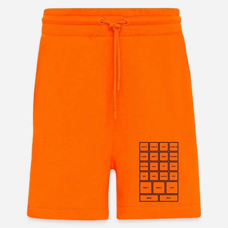 Work It – Motivation, Power & Progress - Shorts - made by SPREAD - SUNSET ORANGE