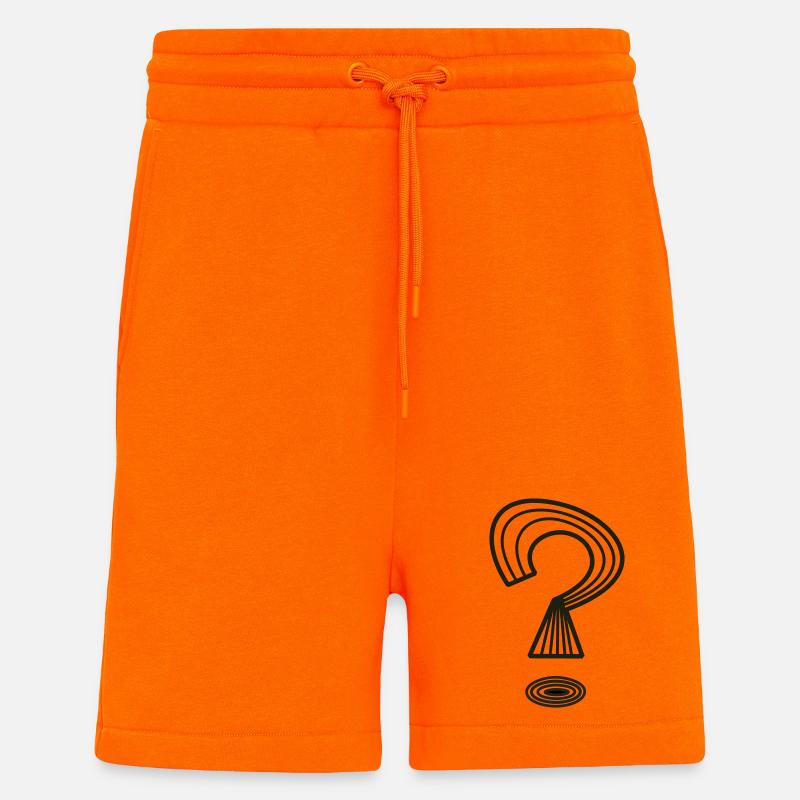 Question mark by Cean - Shorts - made by SPREAD - SUNSET ORANGE