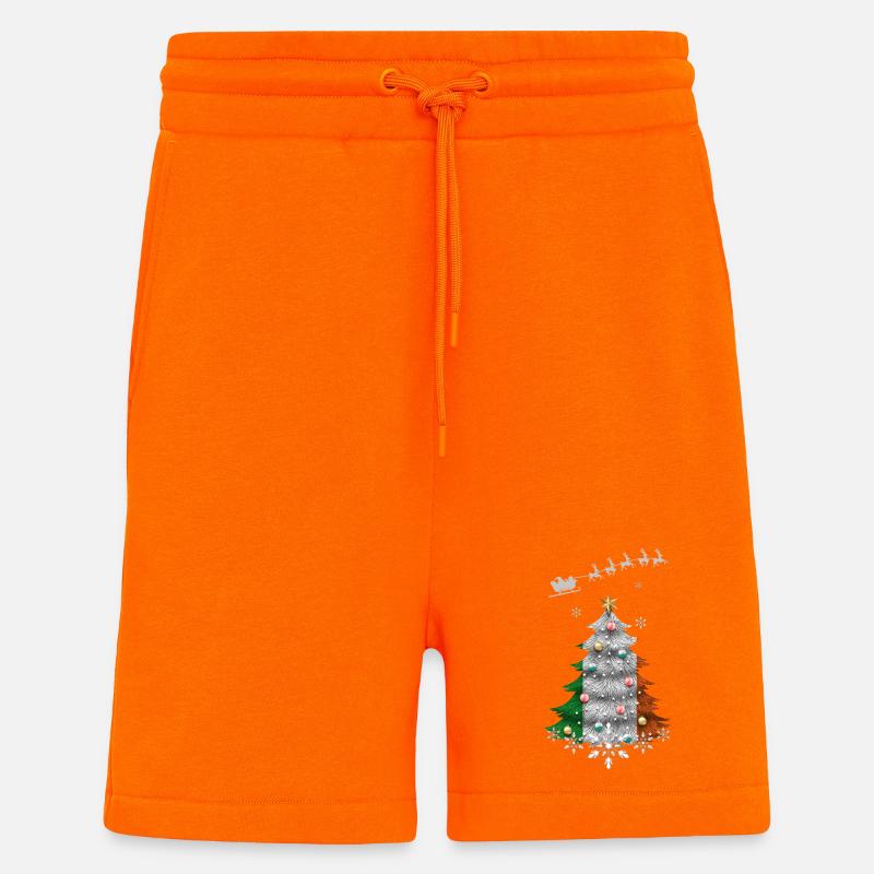 Weihnachtsbaum mit Irland-Flagge - Shorts - made by SPREAD - SUNSET ORANGE