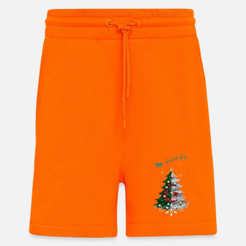 Weihnachtsbaum mit algerischer Flagge - Shorts - made by SPREAD - SUNSET ORANGE