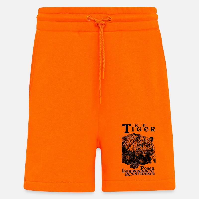 DER TIGER - Shorts - made by SPREAD - SUNSET ORANGE