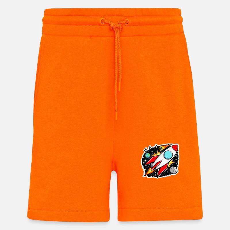 Fusée - Short bio décontracté fabriqué en UE - SUNSET ORANGE