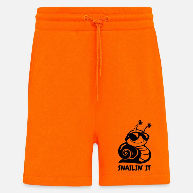 Snailin’ It – Coole Schnecke - Shorts - made by SPREAD - SUNSET ORANGE