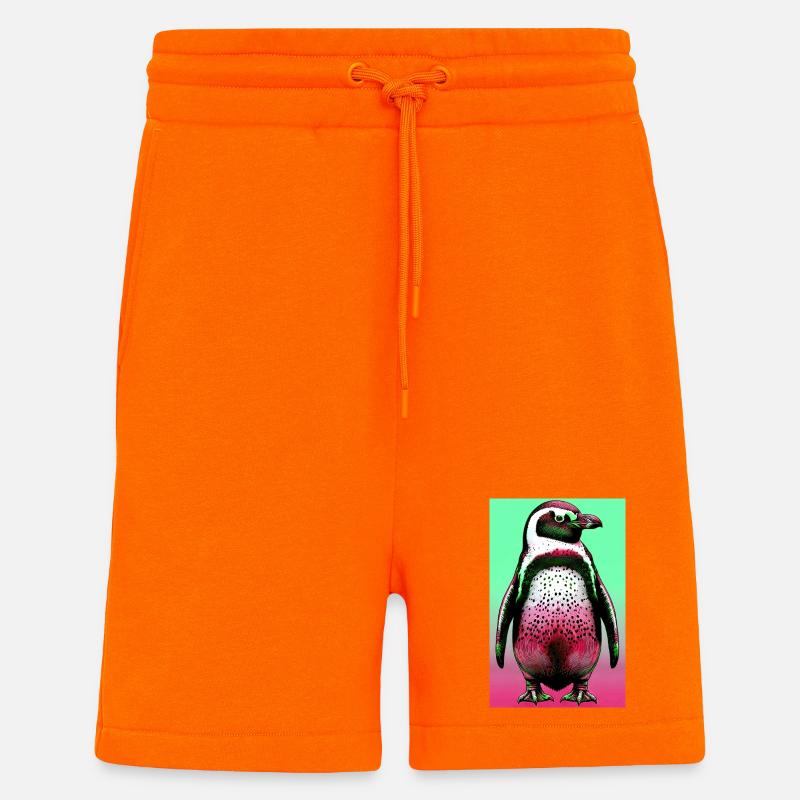 pingouin - Short bio décontracté fabriqué en UE - SUNSET ORANGE