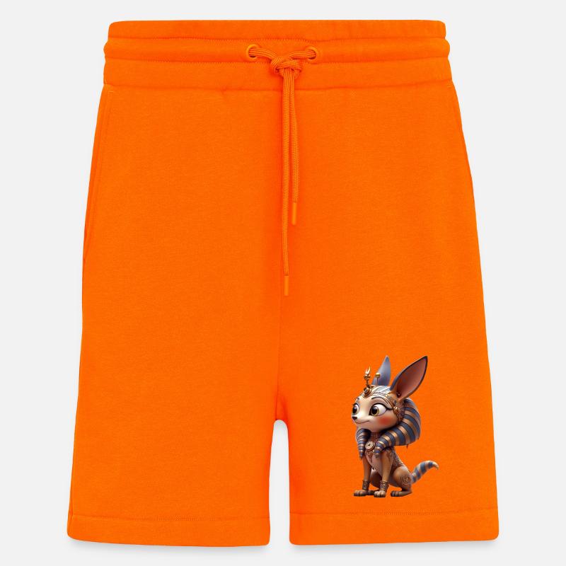 Goldener Steampunk-Gürteltier - Shorts - made by SPREAD - SUNSET ORANGE