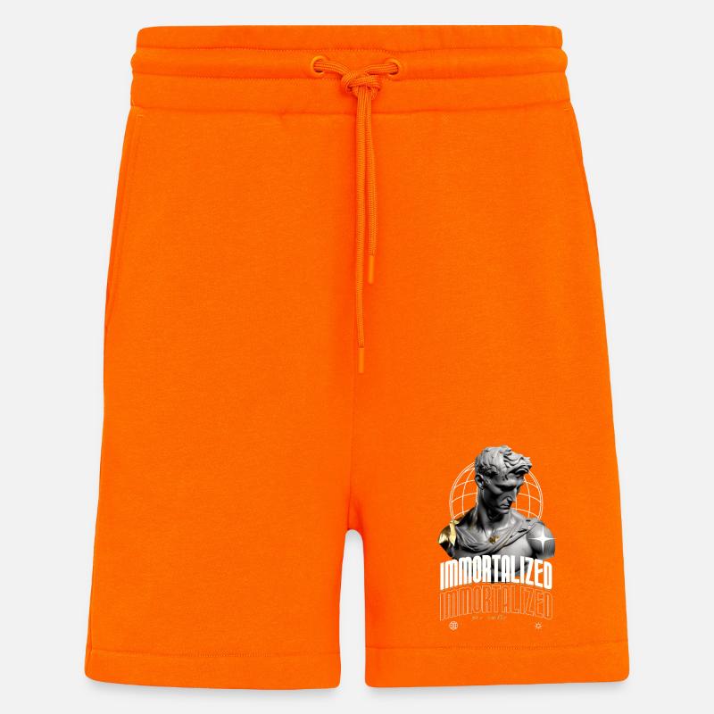 Immortalized Skulptur Globus - Shorts - made by SPREAD - SUNSET ORANGE
