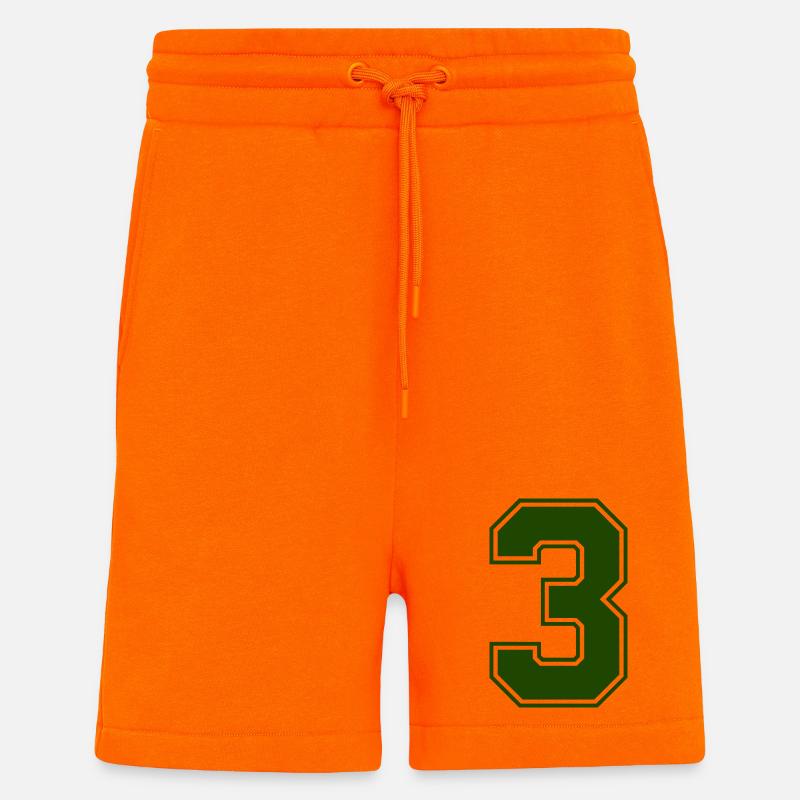 3 - Short bio décontracté fabriqué en UE - SUNSET ORANGE