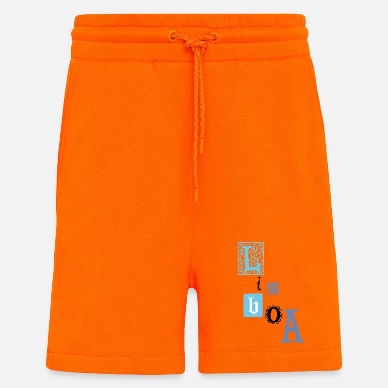 Lisboa - Short bio décontracté fabriqué en UE - SUNSET ORANGE