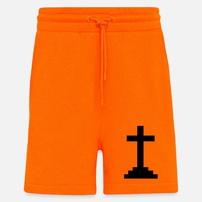 Croix - Short bio décontracté fabriqué en UE - SUNSET ORANGE