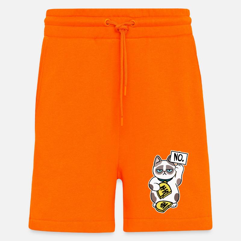 Unglückliches Katzen-Design - Shorts - made by SPREAD - SUNSET ORANGE