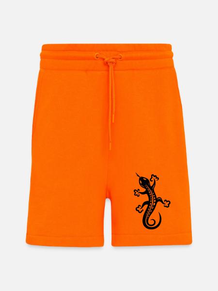 Echse, Eidechse - Shorts - made by SPREAD - SUNSET ORANGE
