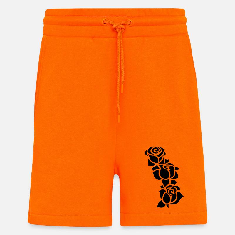 tatouage - Short bio décontracté fabriqué en UE - SUNSET ORANGE