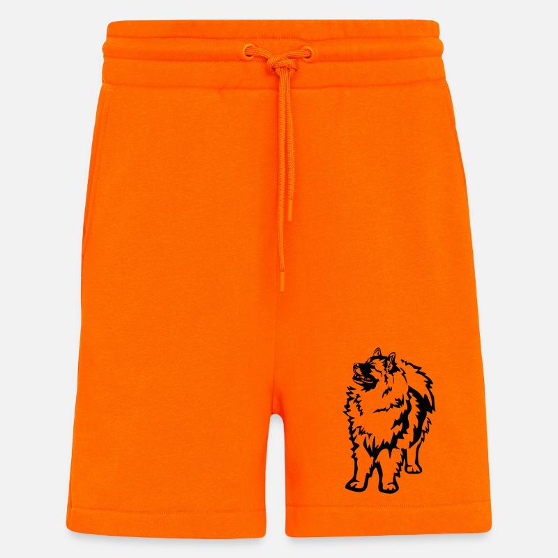 Keeshond - Shorts - made by SPREAD - SUNSET ORANGE