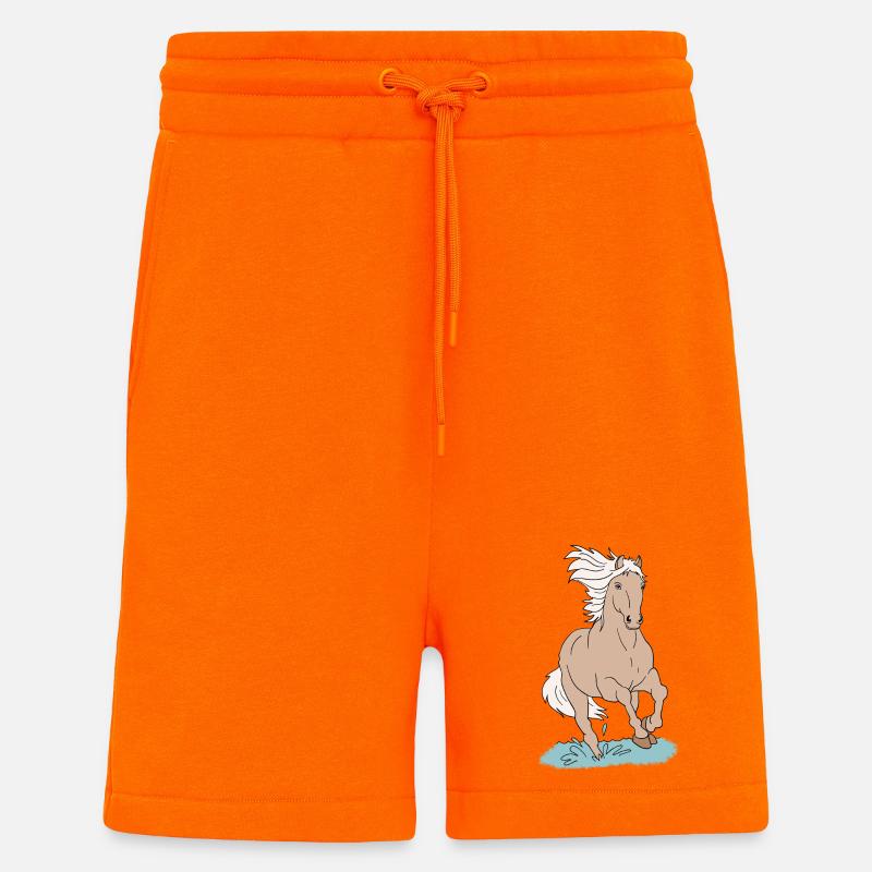 Pferd Pferde - Shorts - made by SPREAD - SUNSET ORANGE