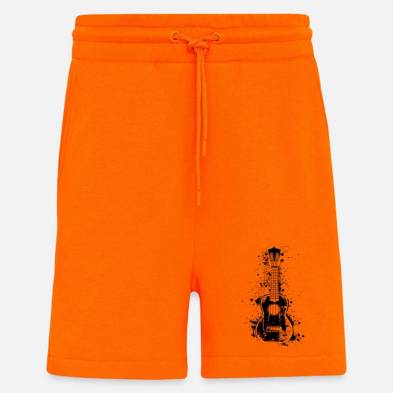 Ukulele Paint Blobs - Shorts - made by SPREAD - SUNSET ORANGE