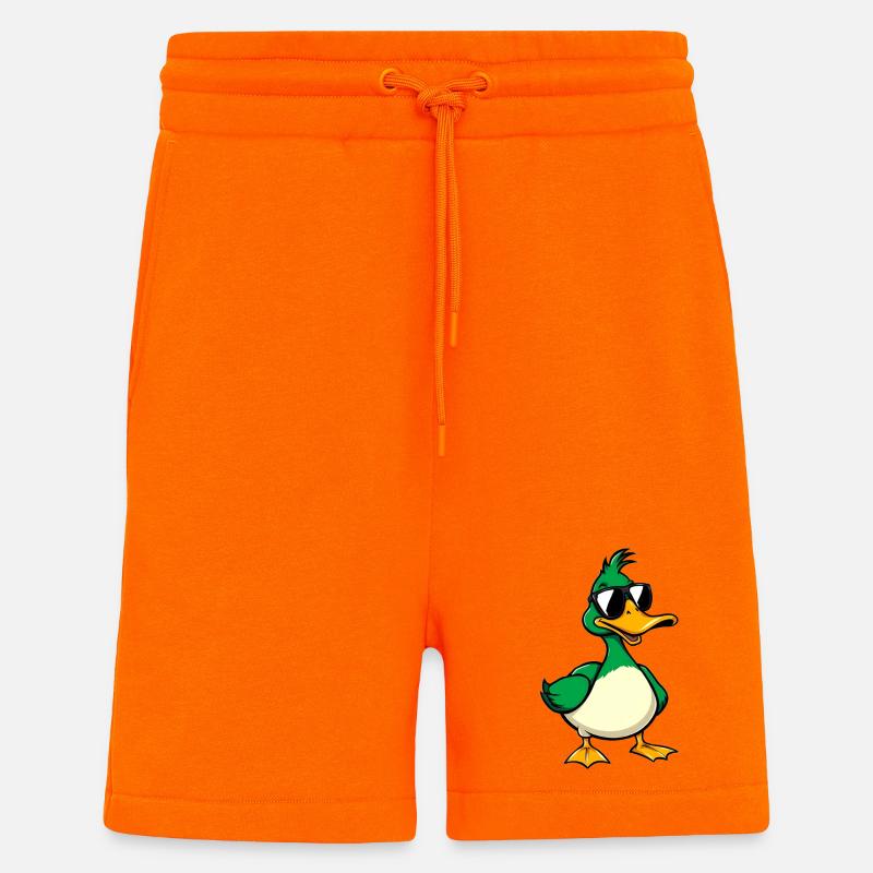 Anatra - Pantaloncini ecologici casual Made in UE - SUNSET ORANGE