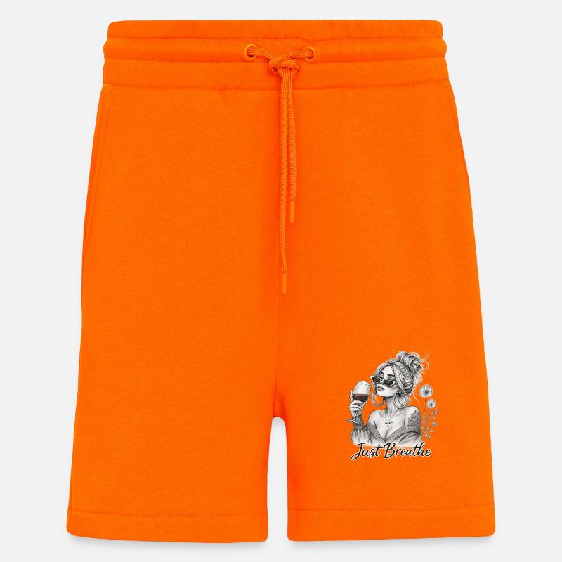 Just relax Wine Chic - Short bio décontracté fabriqué en UE - SUNSET ORANGE