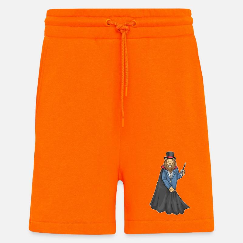 Baguette de sorcier lion - Short bio décontracté fabriqué en UE - SUNSET ORANGE