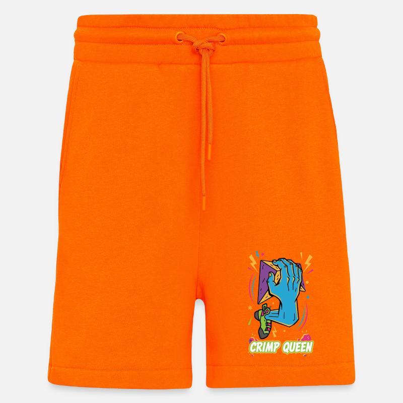 Escalade Crimp Queen Bloc Fun - Short bio décontracté fabriqué en UE - SUNSET ORANGE
