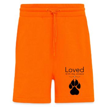 Hund – geliebt - Shorts - made by SPREAD - SUNSET ORANGE - Vorne