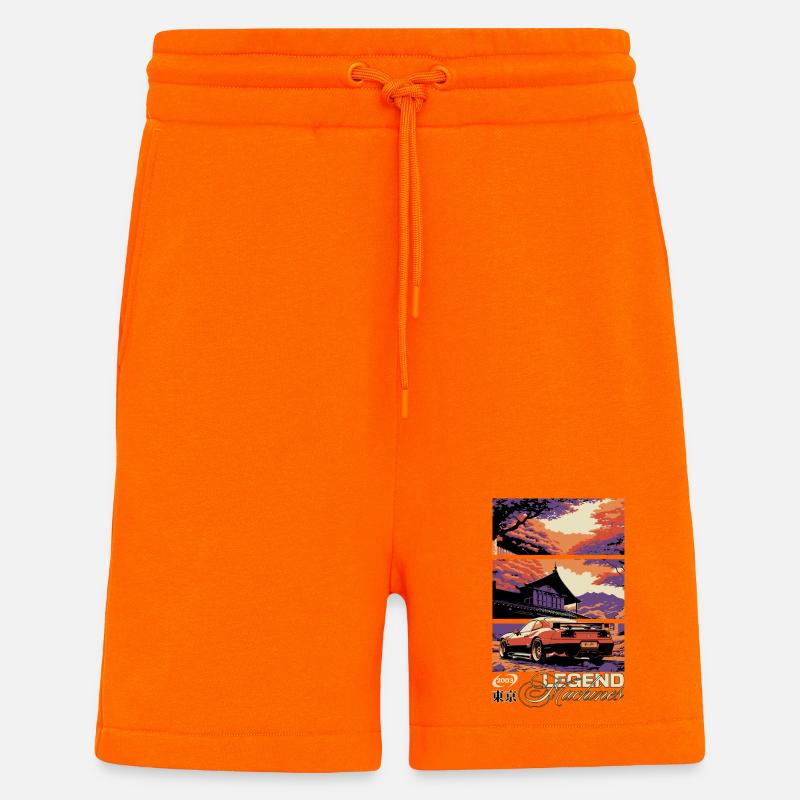 Legende des Triptychons Sunset Skyline - Shorts - made by SPREAD - SUNSET ORANGE