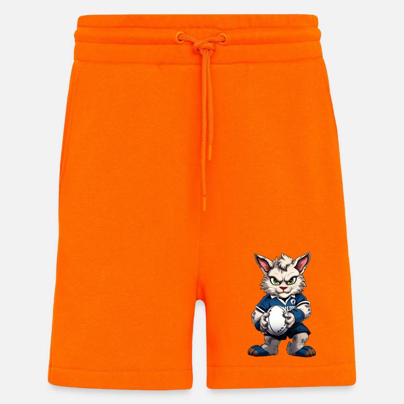 Rugby Cat - Shorts - made by SPREAD - SUNSET ORANGE