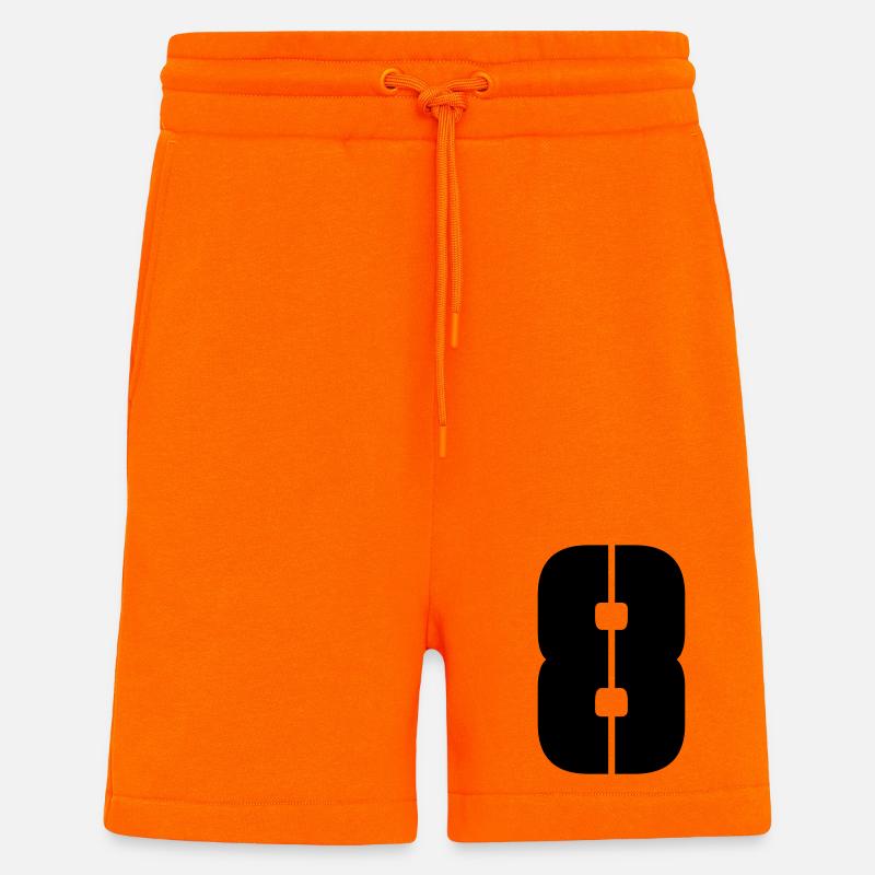 8 - Short bio décontracté fabriqué en UE - SUNSET ORANGE