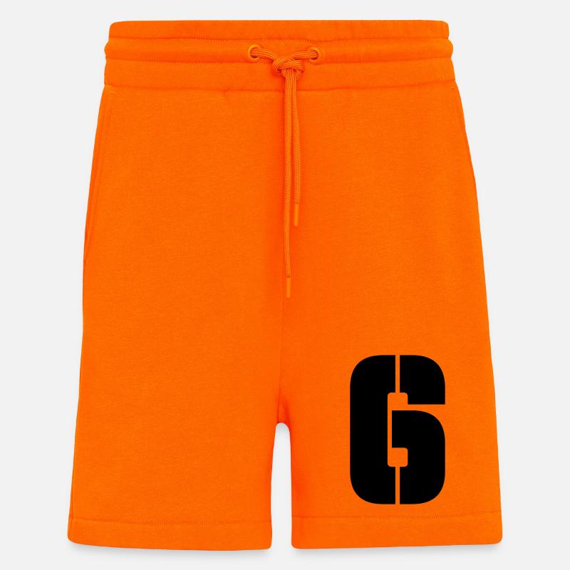 6 - Short bio décontracté fabriqué en UE - SUNSET ORANGE