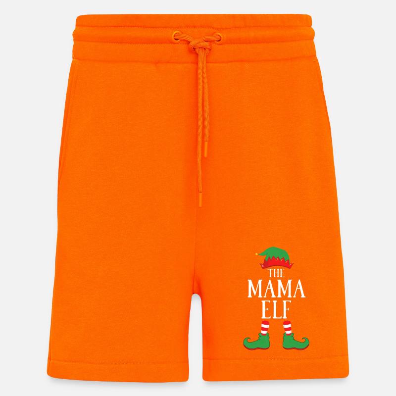 Mama Elf Christmas Cheer - Shorts - made by SPREAD - SUNSET ORANGE