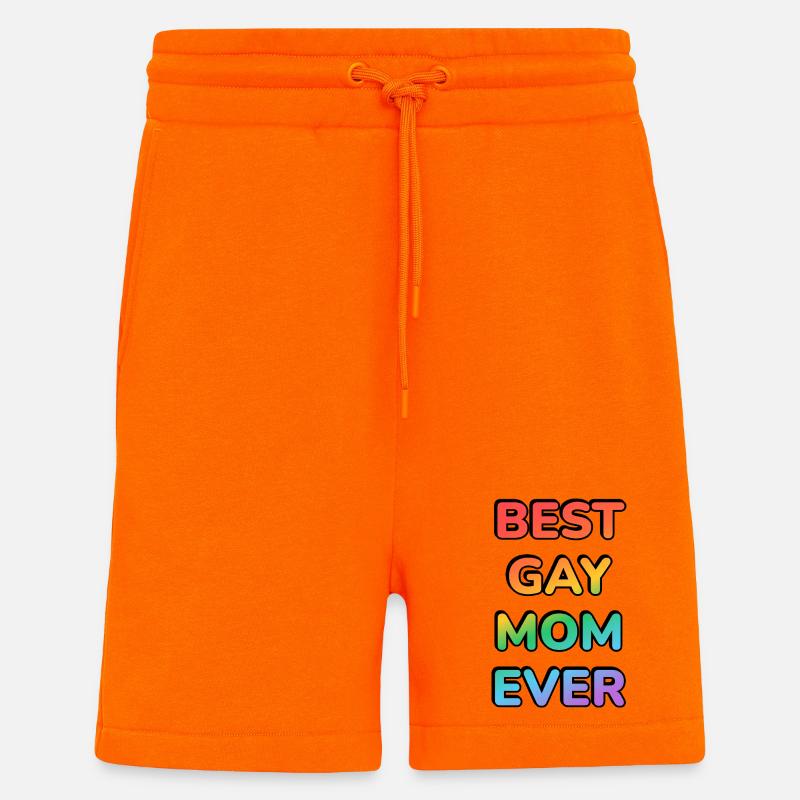 BESTE SCHWULE MUTTER ALLER ZEITEN - Shorts - made by SPREAD - SUNSET ORANGE