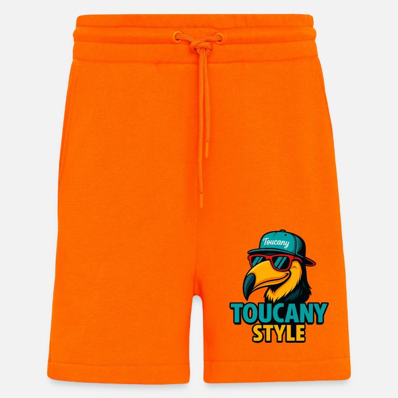 Toucany Style - Short bio décontracté fabriqué en UE - SUNSET ORANGE