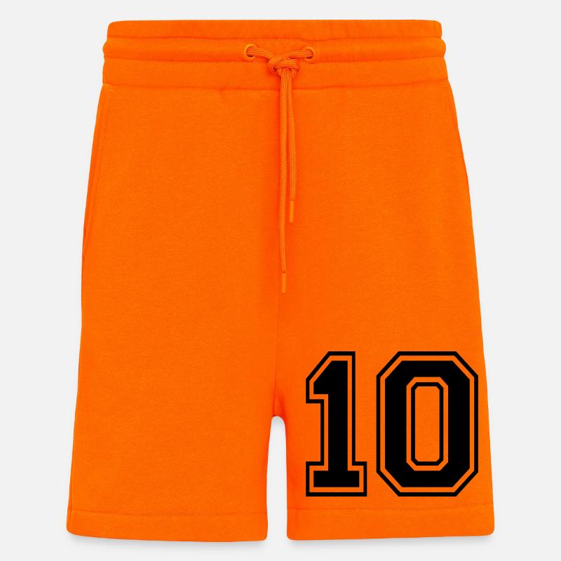 10 - Short bio décontracté fabriqué en UE - SUNSET ORANGE