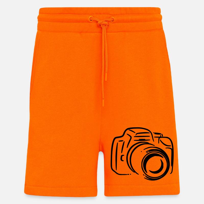 Reflex photo - Short bio décontracté fabriqué en UE - SUNSET ORANGE