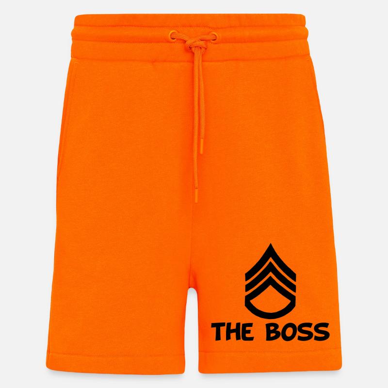 Der (schwarze) Chef - Shorts - made by SPREAD - SUNSET ORANGE
