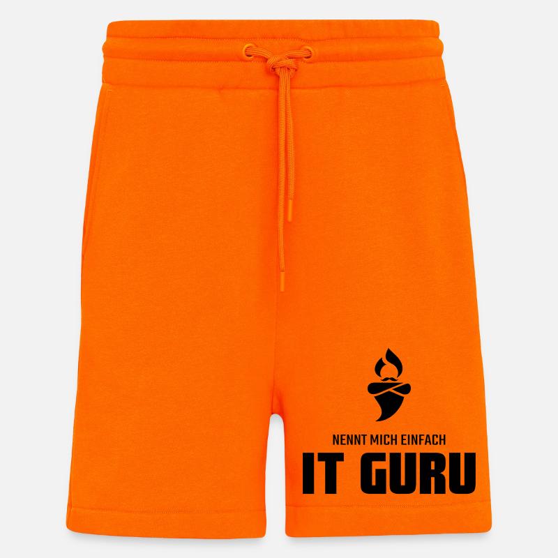 Nennt mich einfach IT Guru - Shorts - made by SPREAD - SUNSET ORANGE