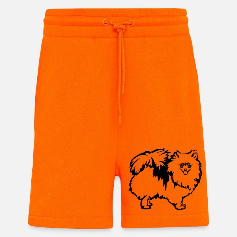 Dwarf spitz - Shorts - made by SPREAD - SUNSET ORANGE