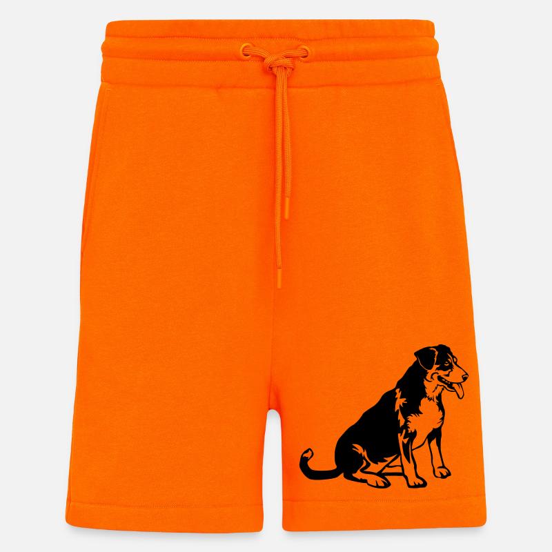 Entlebucher Sennenhund - Shorts - made by SPREAD - SUNSET ORANGE