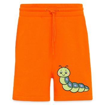 Chenille - Short bio décontracté fabriqué en UE - SUNSET ORANGE - Devant