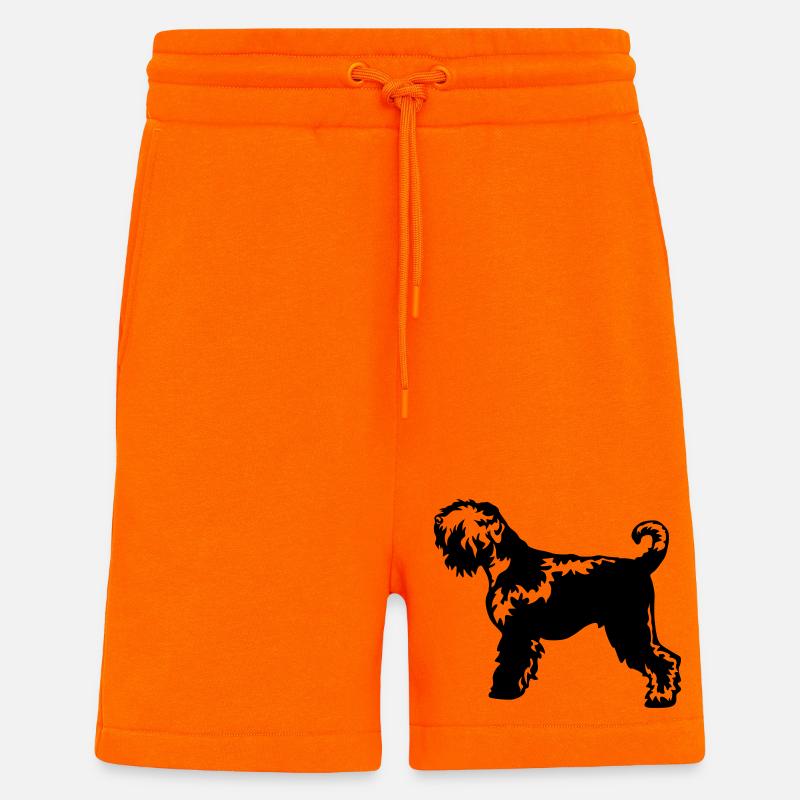 Russischer Terrier - Shorts - made by SPREAD - SUNSET ORANGE