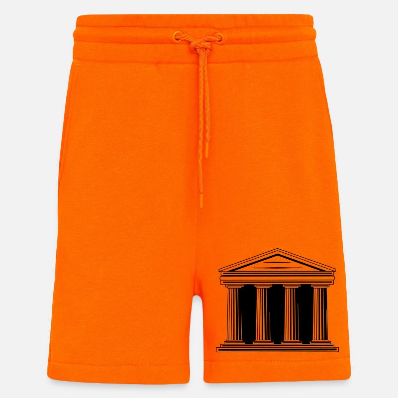 Courthouse logo - Shorts - made by SPREAD - SUNSET ORANGE