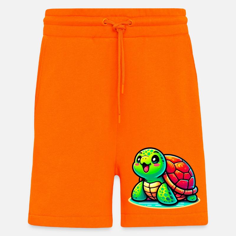 Turtle - Shorts - made by SPREAD - SUNSET ORANGE