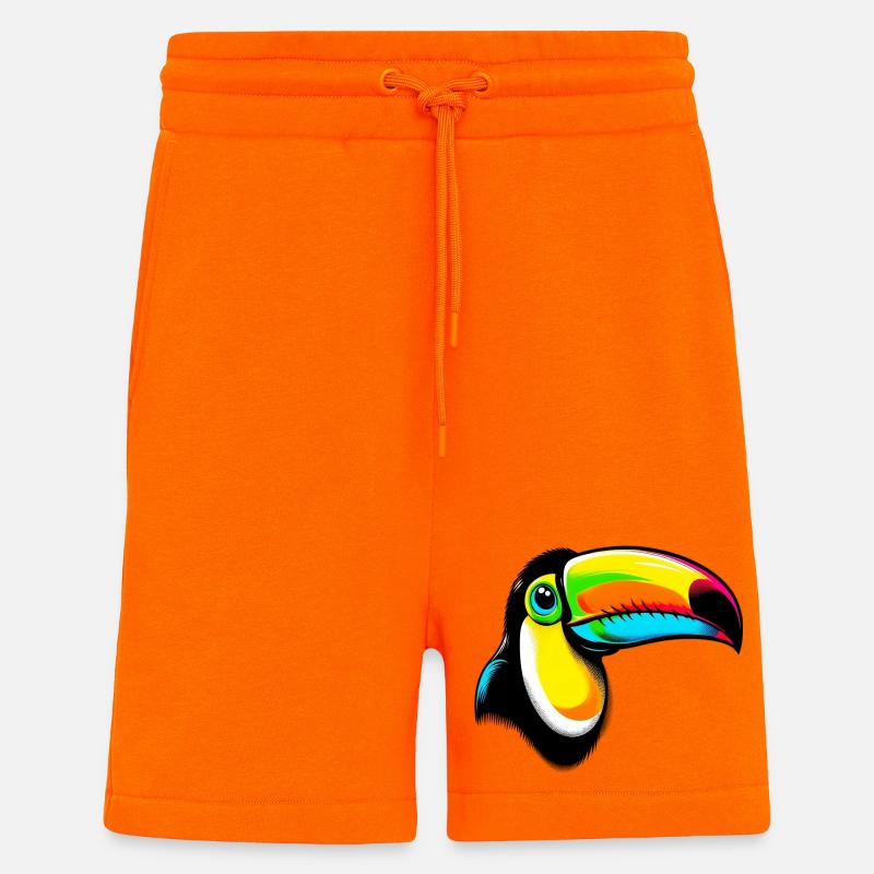 Toucan - Short bio décontracté fabriqué en UE - SUNSET ORANGE