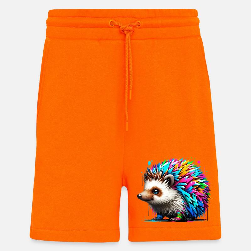 Hérisson - Short bio décontracté fabriqué en UE - SUNSET ORANGE