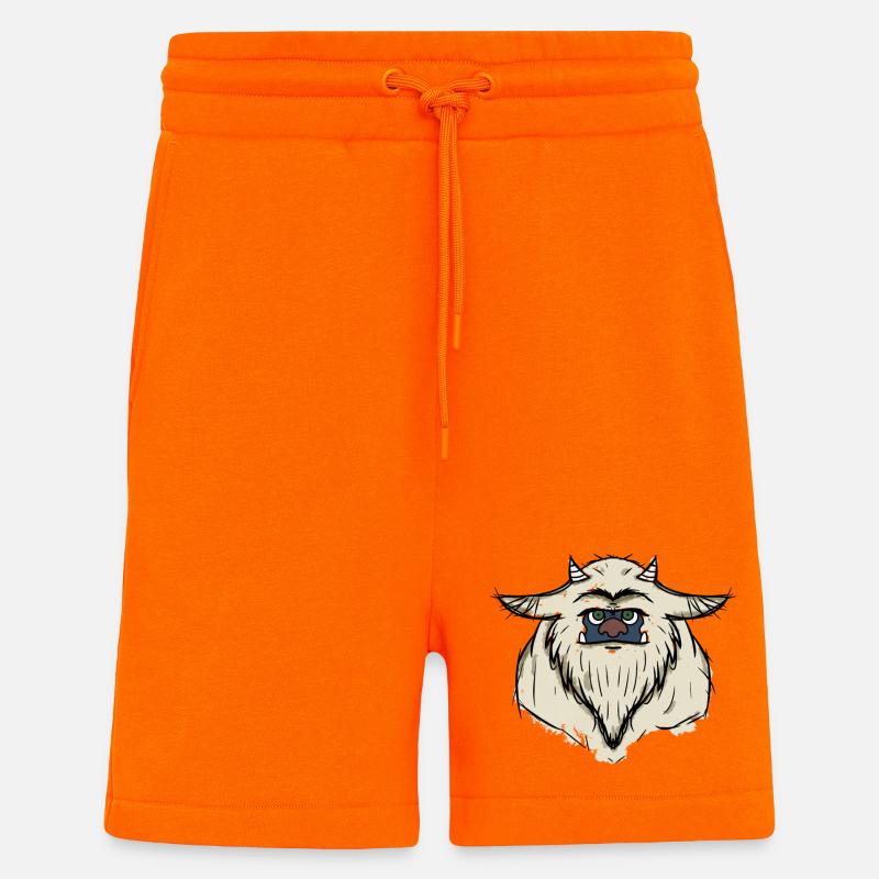 Monstre Eric - Short bio décontracté fabriqué en UE - SUNSET ORANGE