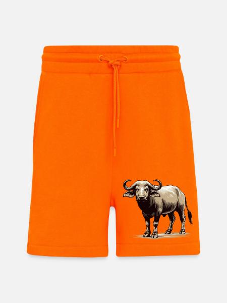 Buffle - Short bio décontracté fabriqué en UE - SUNSET ORANGE